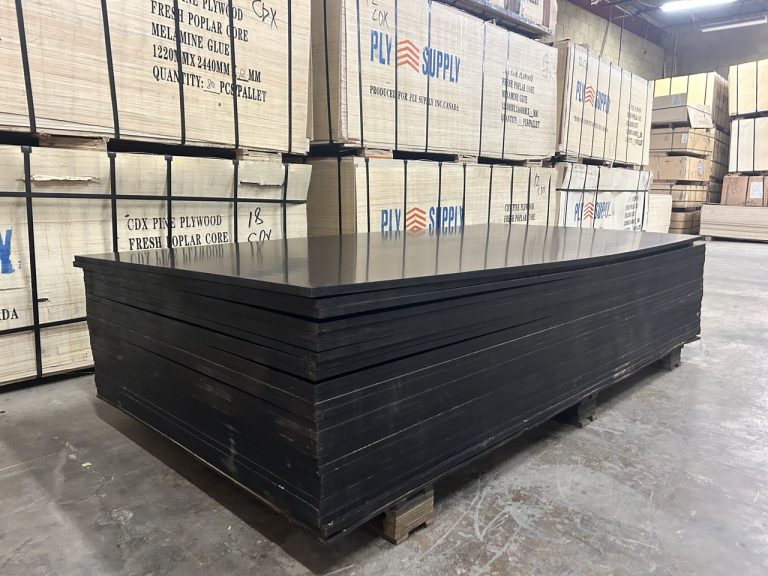 Film faced form plywood sheets 18mm – high quality concrete formwork plywood in Ply Supply Mississauga warehouse